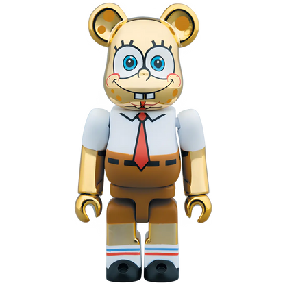 Bearbrick SpongeBob Gold Chrome Version 100%+400% Herstellerbild 2