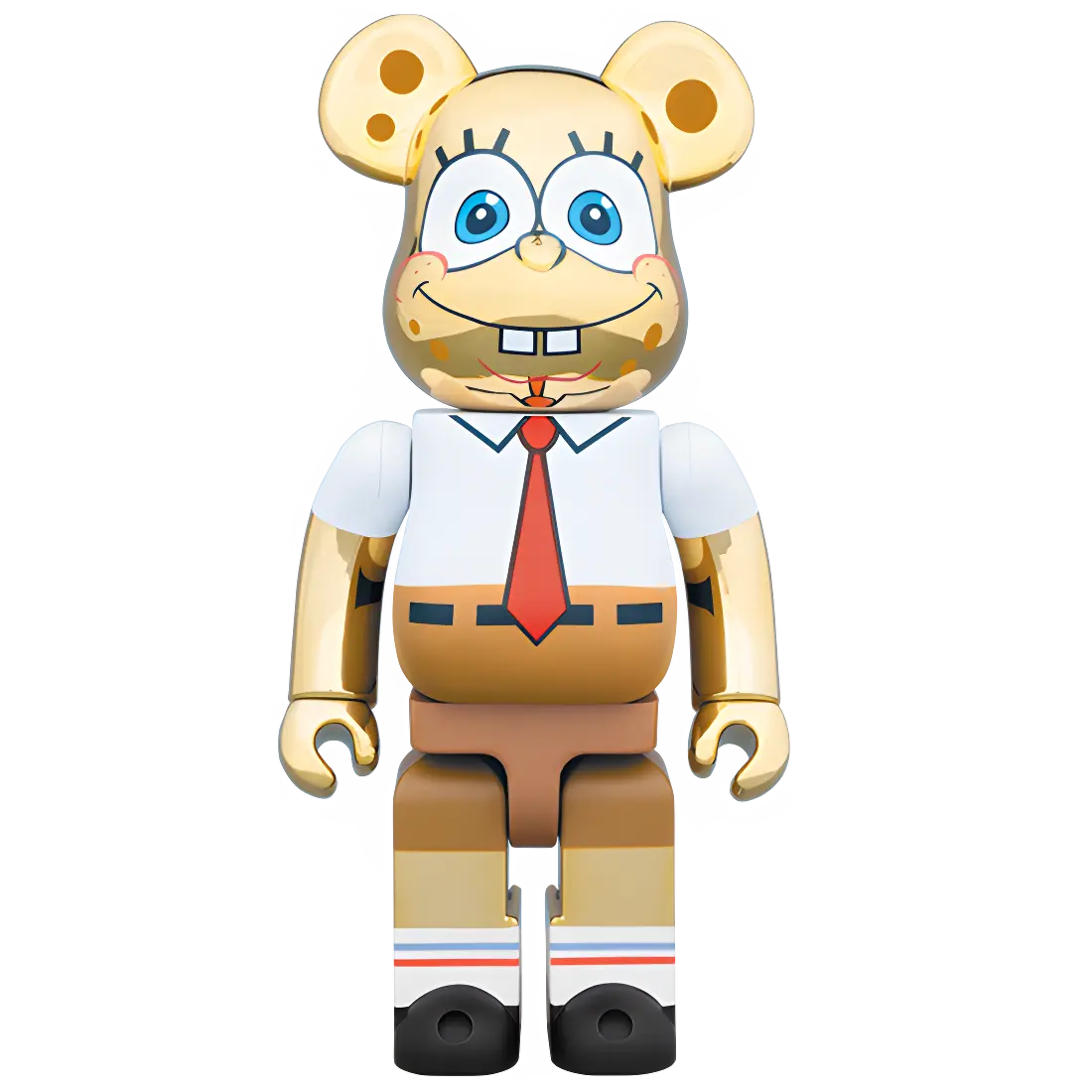 Bearbrick SpongeBob Gold Chrome Version 100%+400% Herstellerbild 3