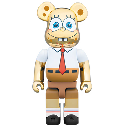 Bearbrick SpongeBob Gold Chrome Version 100%+400% Herstellerbild 3