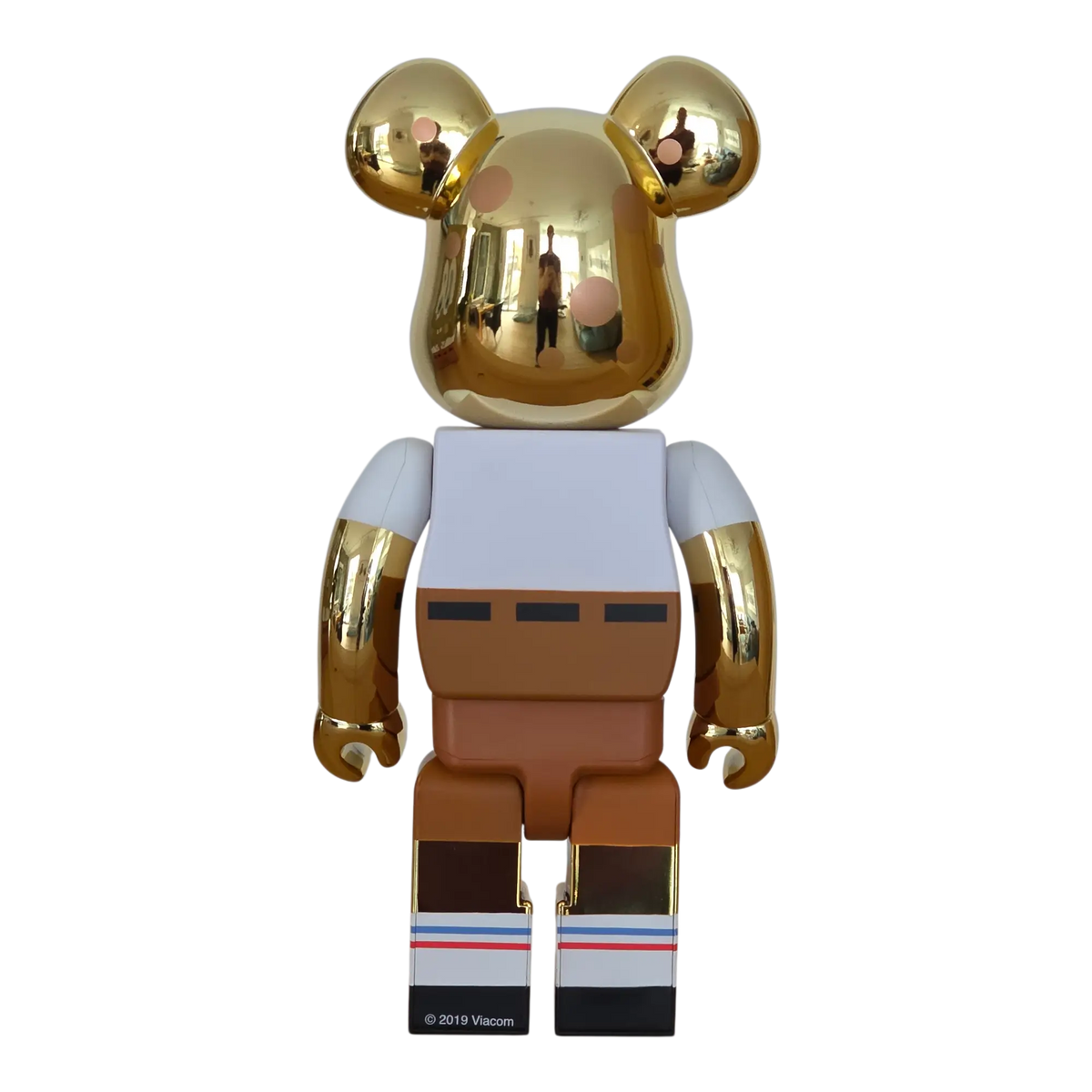 Bearbrick SpongeBob Gold Chrome Version 100%+400% Rückseite