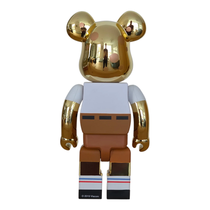 Bearbrick SpongeBob Gold Chrome Version 100%+400% Rückseite