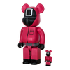 Bearbrick Squid Game Guard "Square" 100%+400% schräg