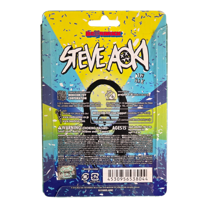 Bearbrick Steve Aoki 100% Verpackung Rückseite