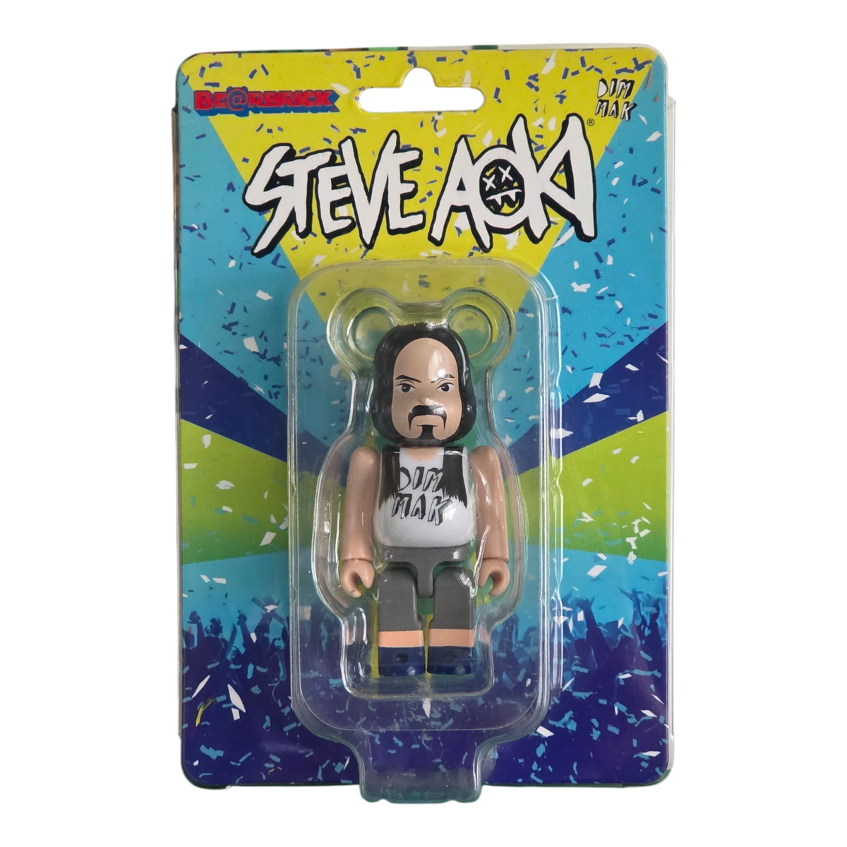 Bearbrick Steve Aoki 100% Verpackung Vorderseite