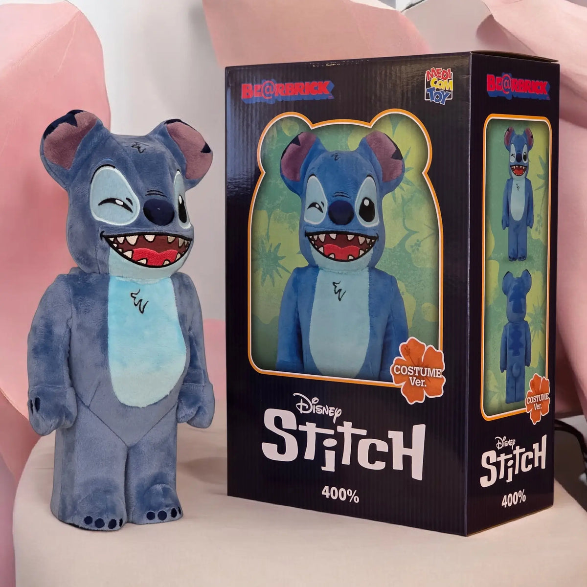Bearbrick Stitch Costume Version 400% mit Verpackung