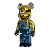 Bearbrick Stuart Chrome Version [Minions - The Rise of Gru] 1000% schräg