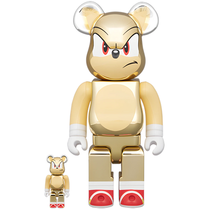Bearbrick Super Sonic Chrome Version [SEGA] 100%+400% Herstellerbild 1