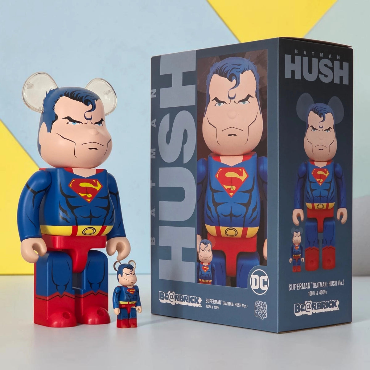 Bearbrick Superman [Batman: Hush Version] 100%+400% mit Verpackung