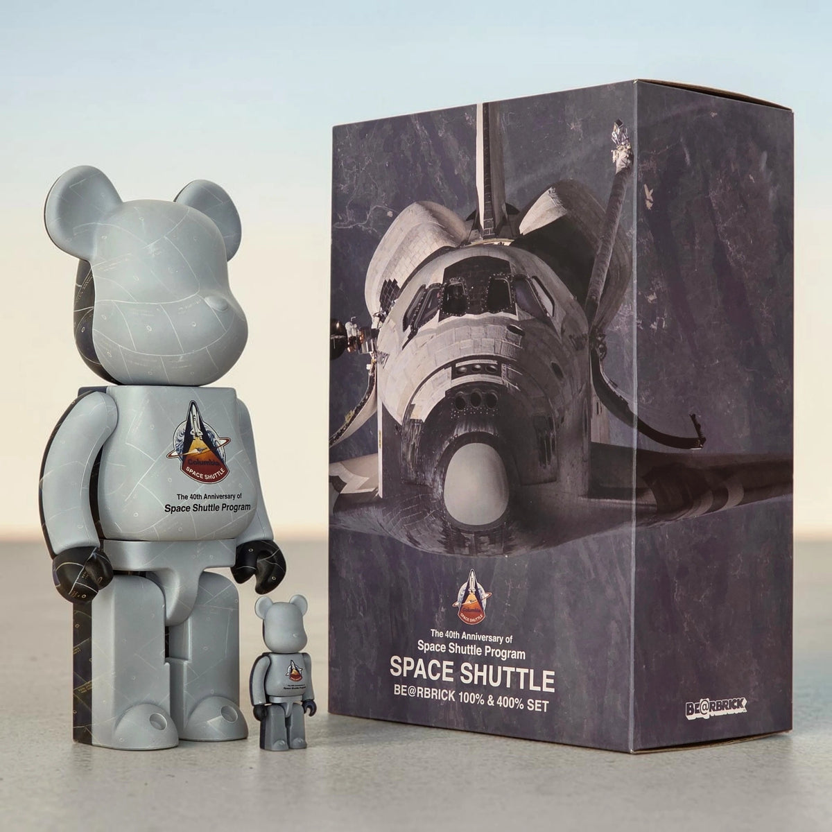 BE@RBRICK 40th Anniversary Space Shuttle 100%+400% Set