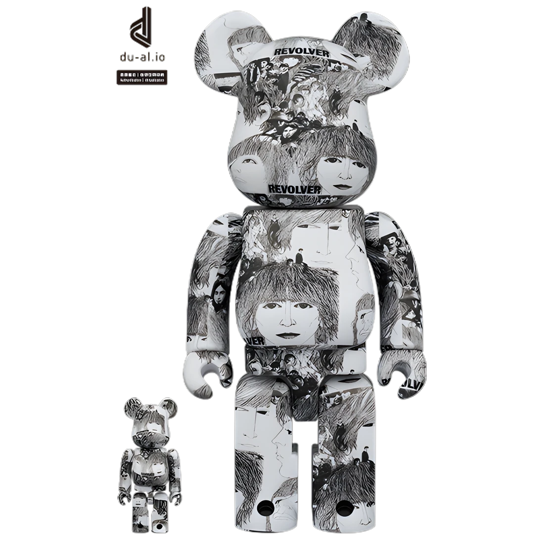 Bearbrick The Beatles "Revolver" 100%+400% Herstellerbild 1