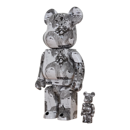 Bearbrick The Beatles "Revolver" 100%+400% schräg
