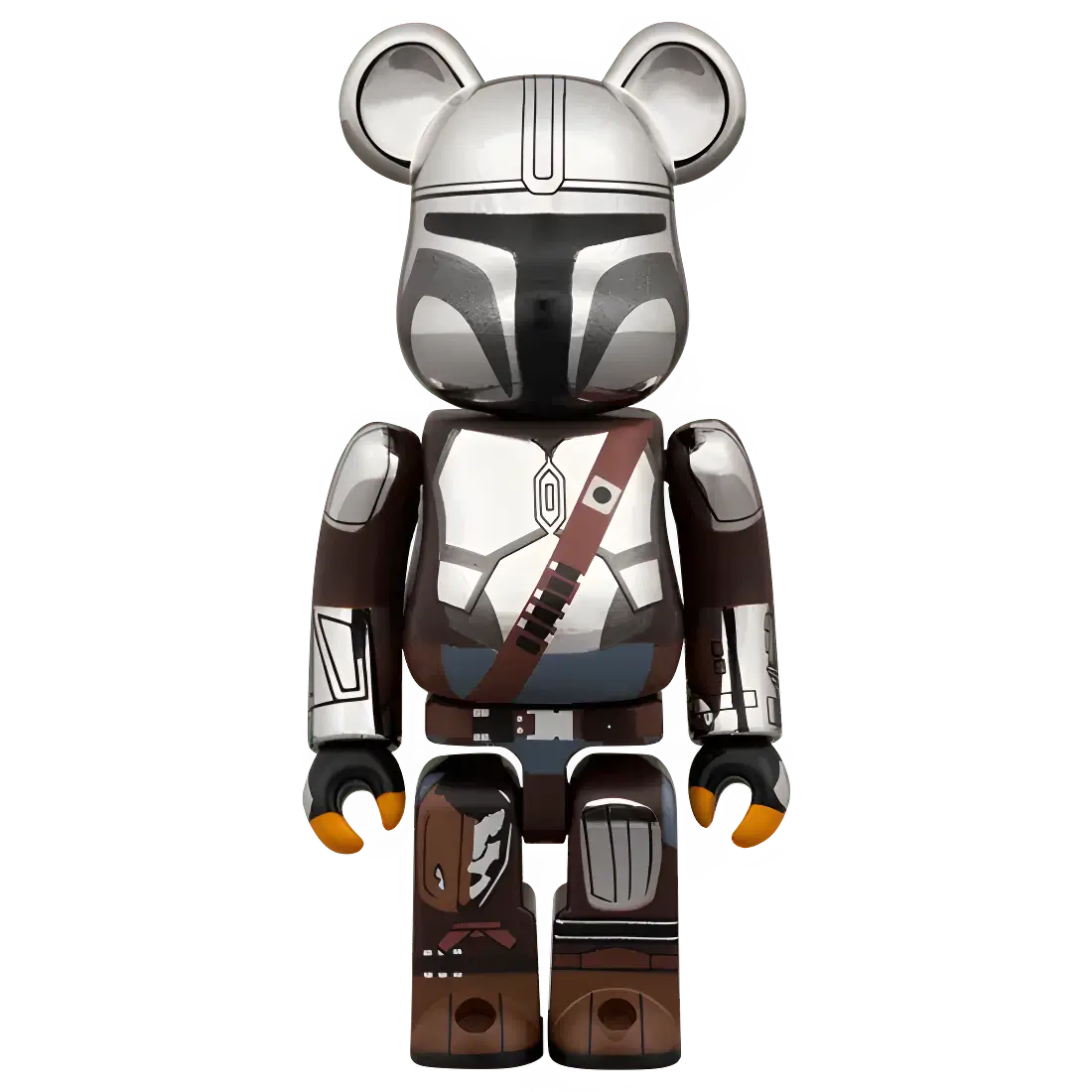 Bearbrick The Mandalorian Chrome Version 100%+400% Herstellerbild 2