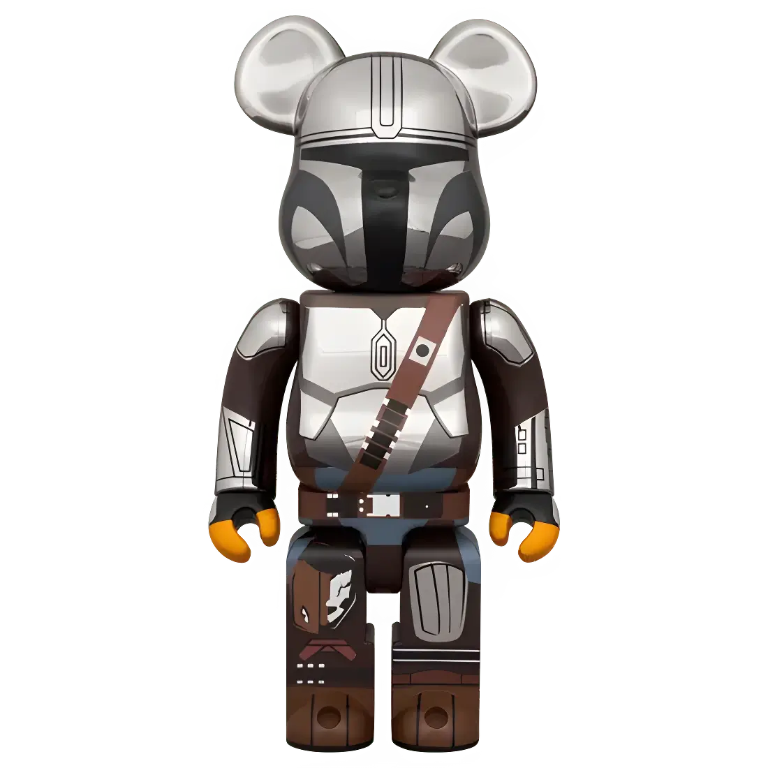 Bearbrick The Mandalorian Chrome Version 100%+400% Herstellerbild 3