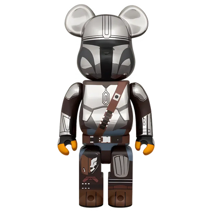 Bearbrick The Mandalorian Chrome Version 100%+400% Herstellerbild 3