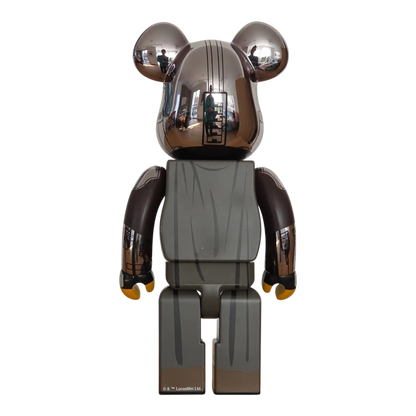 Bearbrick The Mandalorian Chrome Version 100%+400% Rückseite