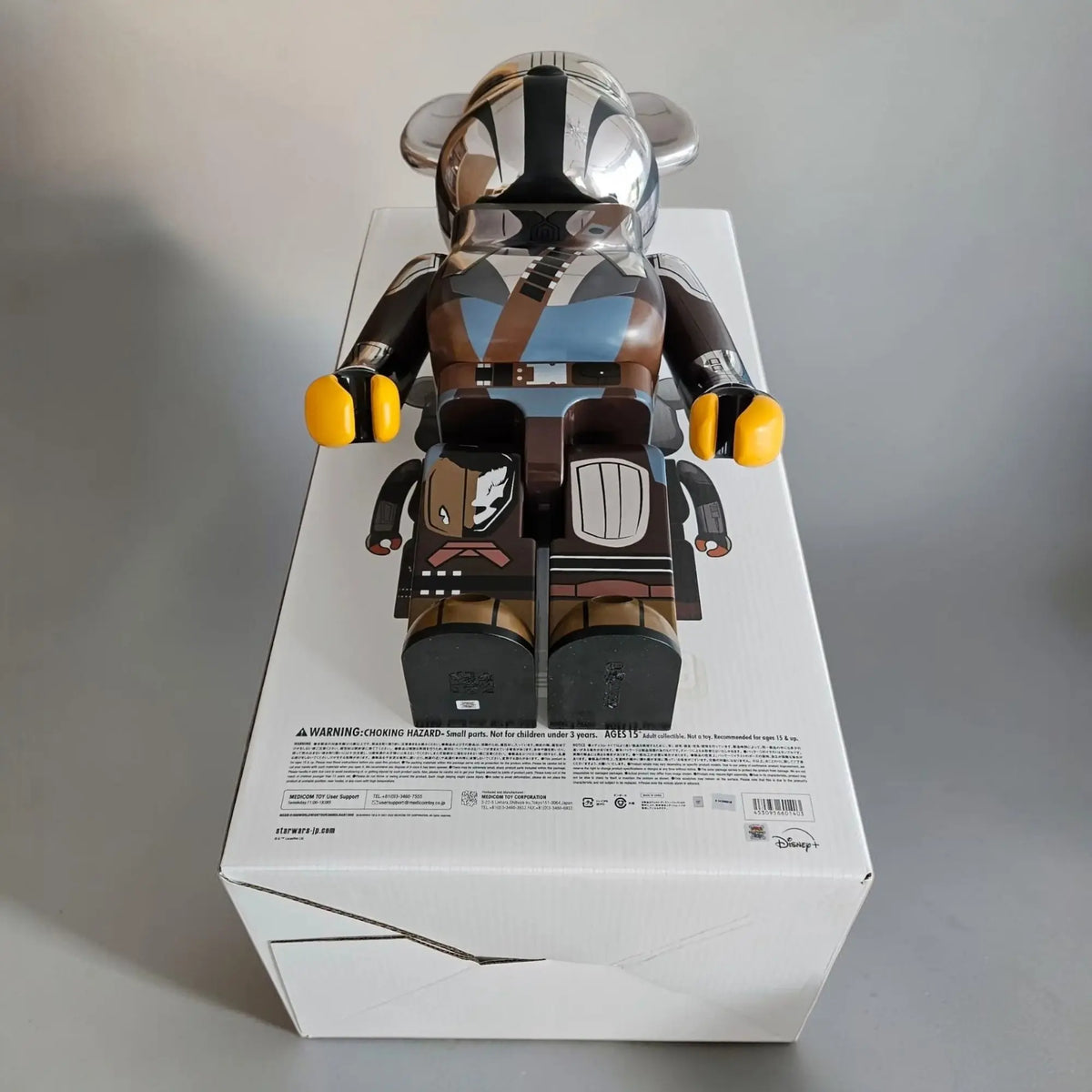 BE@RBRICK The Mandalorian Chrome Version 1000%