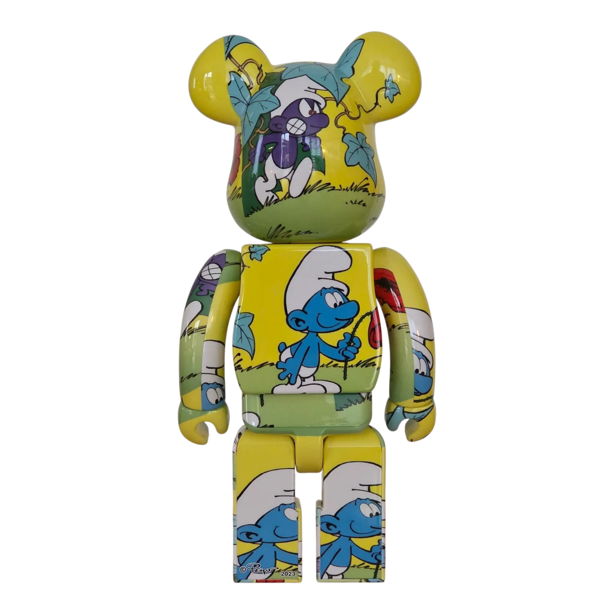 Bearbrick The Smurfs "The Purple Smurfs" 100%+400% Rückseite