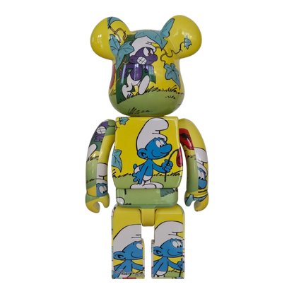 Bearbrick The Smurfs "The Purple Smurfs" 100%+400% Rückseite