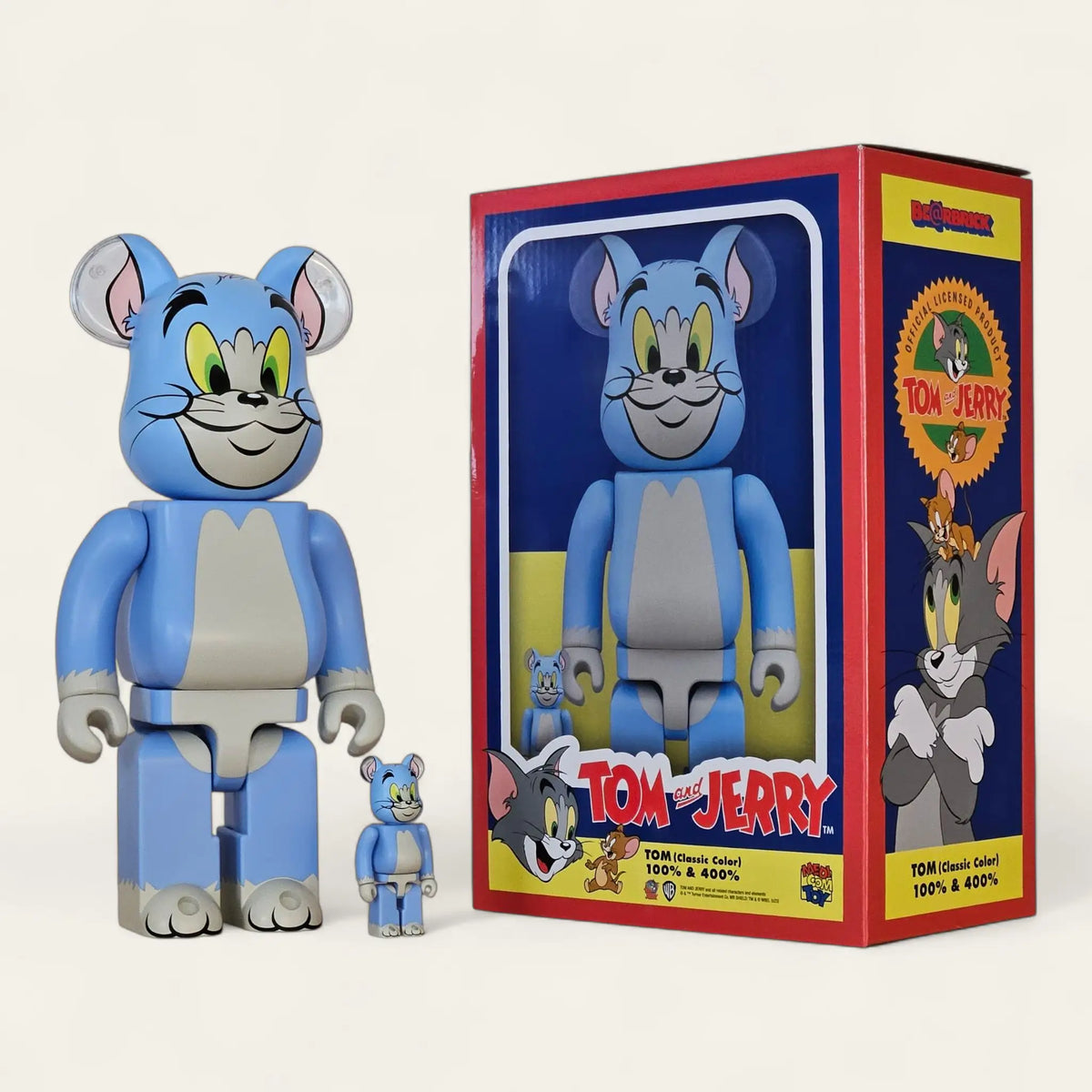 Bearbrick Tom (Classic Color) [Tom and Jerry] 100%+400% mit Verpackung
