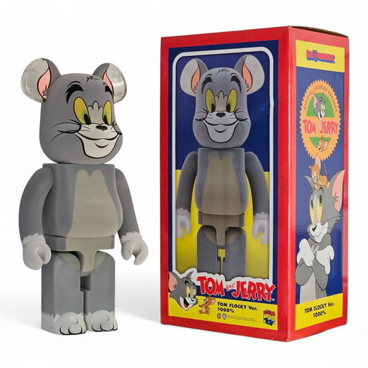 Bearbrick Tom Flocky Version [Tom and Jerry] 1000% mit Verpackung