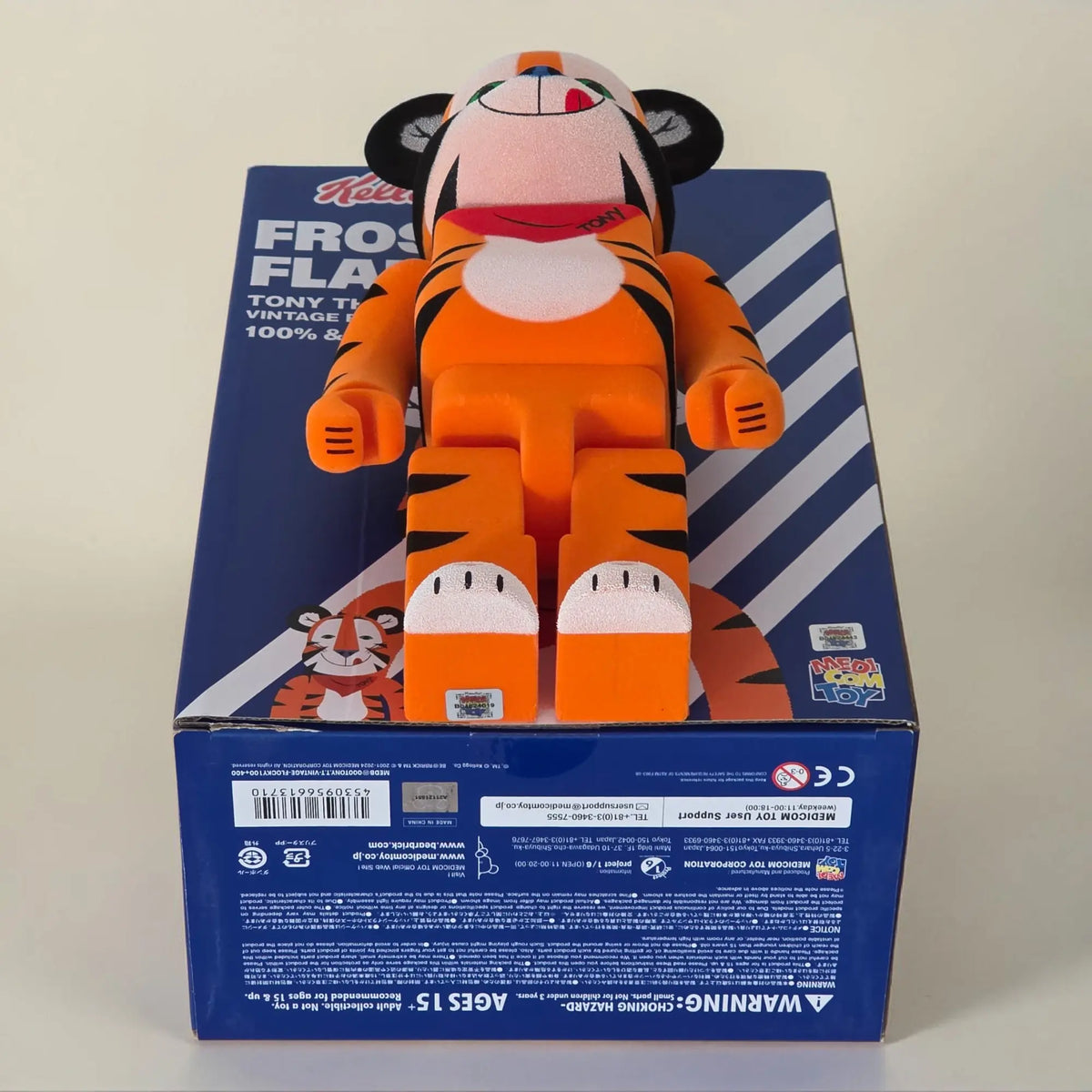 BE@RBRICK Tony the Tiger Vintage Flocky Version 100%+400% BE@RBRICK Tony the Tiger Vintage Flocky Version 100%+400%