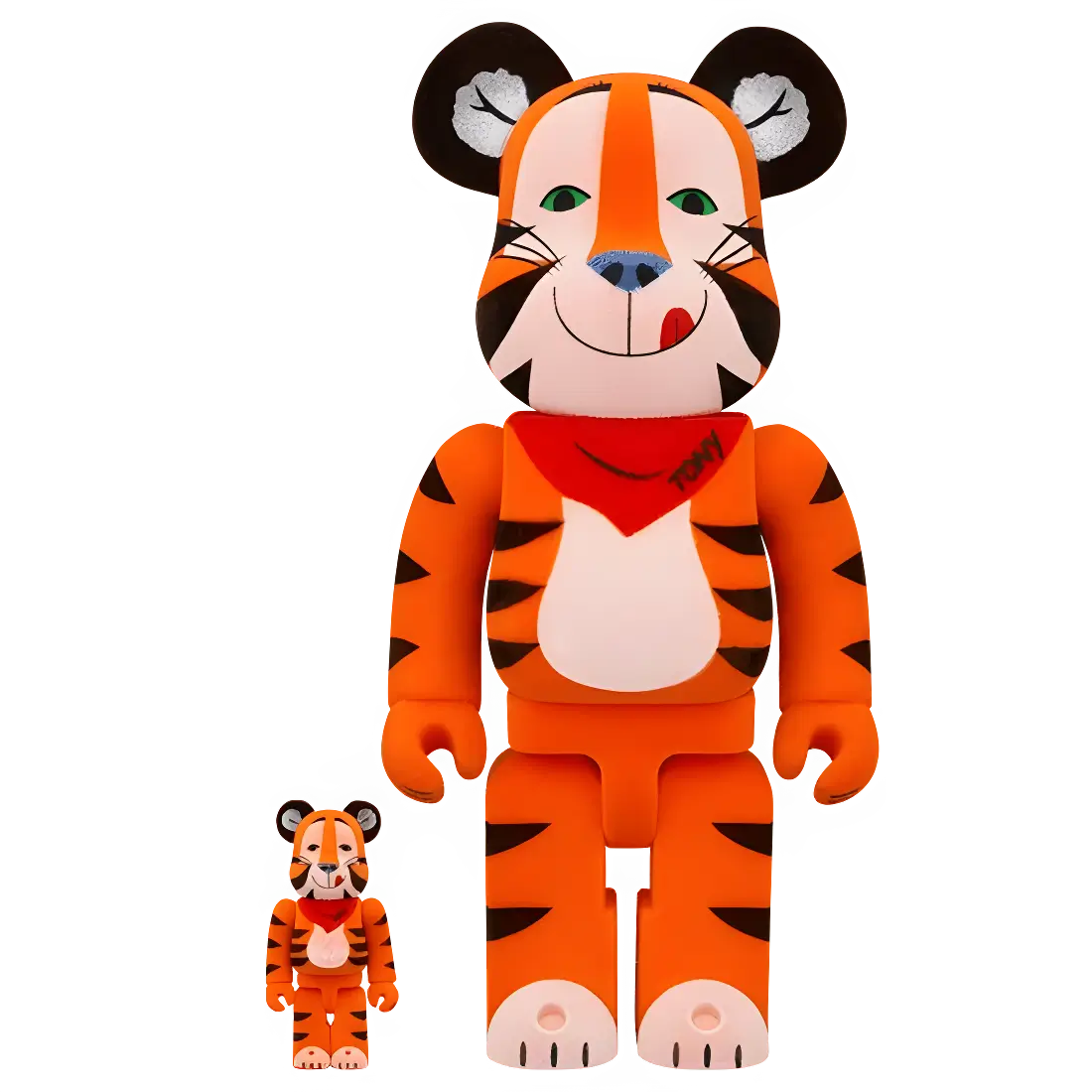Bearbrick Tony the Tiger Vintage Flocky Version [Kellogg's Corn Frosties] 100%+400% Herstellerbild 1