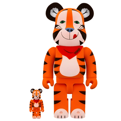 Bearbrick Tony the Tiger Vintage Flocky Version [Kellogg's Corn Frosties] 100%+400% Herstellerbild 1