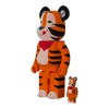 Bearbrick Tony the Tiger Vintage Flocky Version [Kellogg's Corn Frosties] 100%+400% schräg