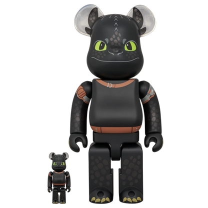 Bearbrick Toothless [Dragons] 100%+400% Herstellerbild 1