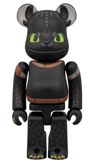 Bearbrick Toothless [Dragons] 100%+400% Herstellerbild 2