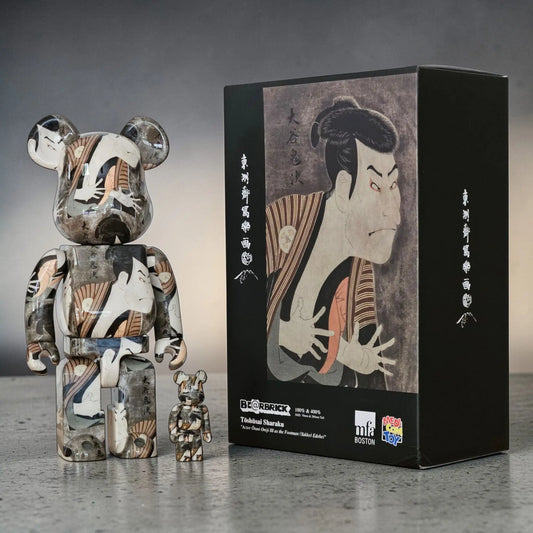 Bearbrick Toshusai Sharaku "Actor Otani Oniji III as the Footman Yakko Edohei" 100%+400% mit Verpackung