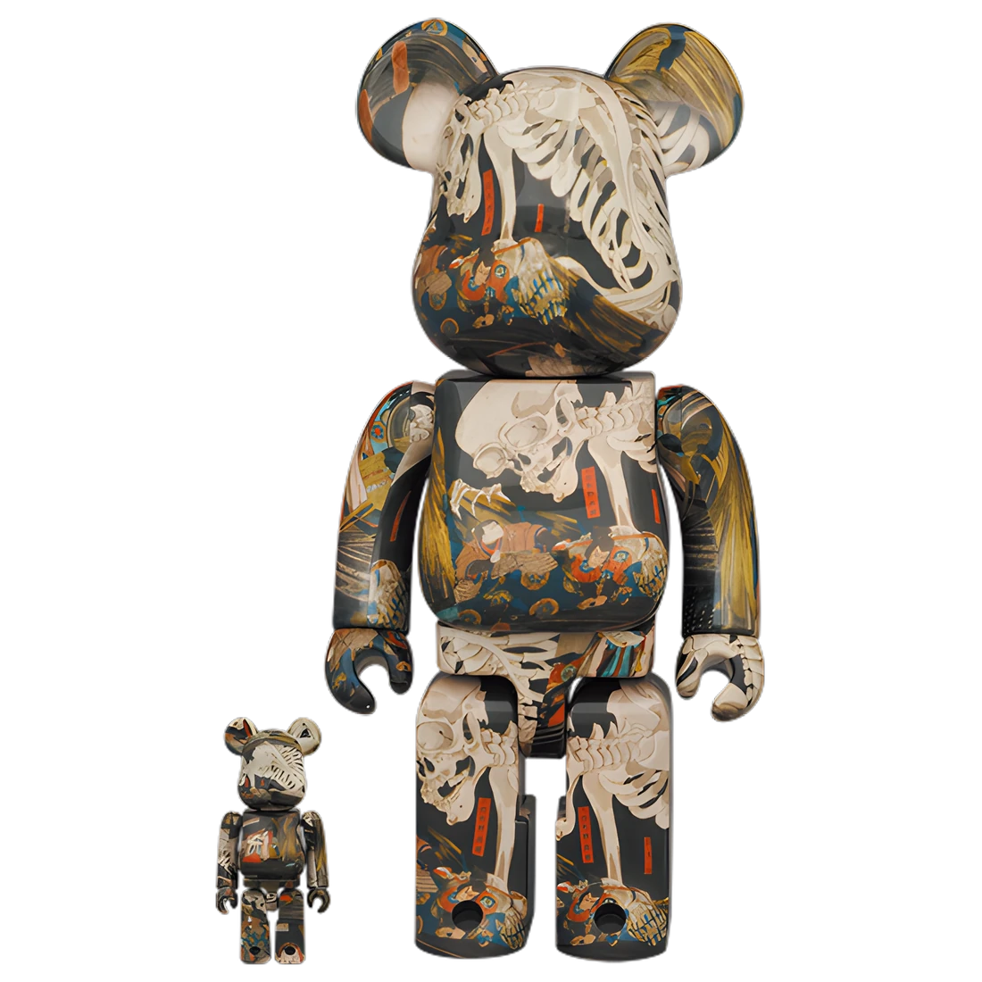 Bearbrick Utawaga Kuniyoshi "The Haunted Old Palace at Soma" 100%+400% Herstellerbild 1