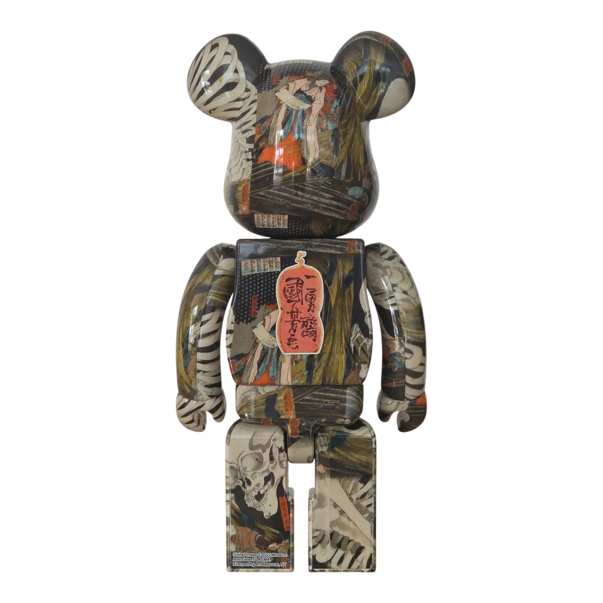 Bearbrick Utawaga Kuniyoshi "The Haunted Old Palace at Soma" 100%+400% Rückseite