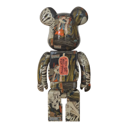 Bearbrick Utawaga Kuniyoshi "The Haunted Old Palace at Soma" 100%+400% Rückseite