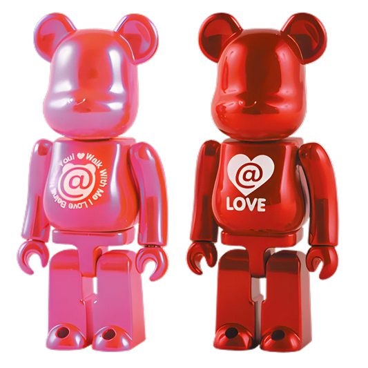 Bearbrick Valentine 2007 2er-Set 100% Herstellerbild 1