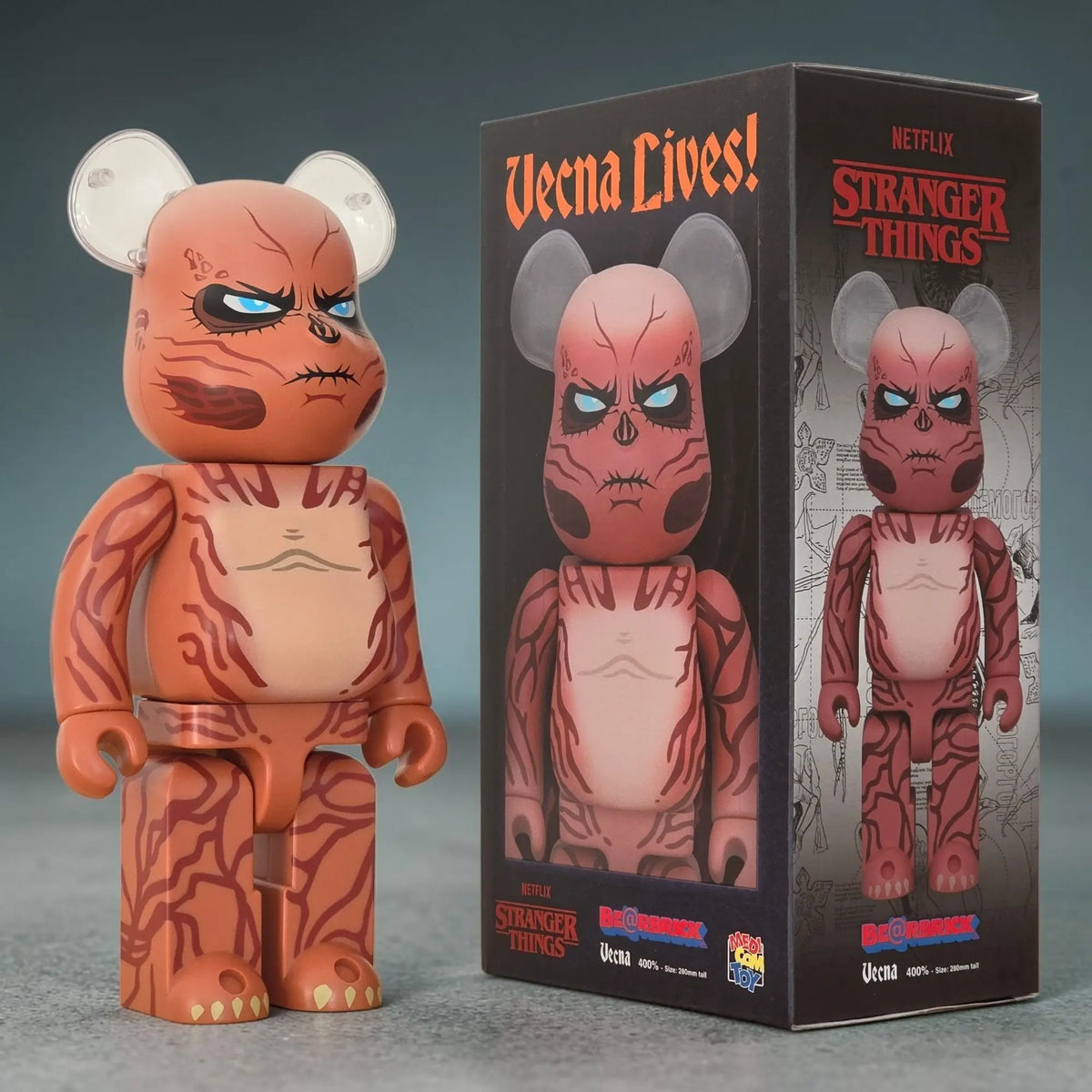 Bearbrick Vecna [Stranger Things] 400% mit Verpackung