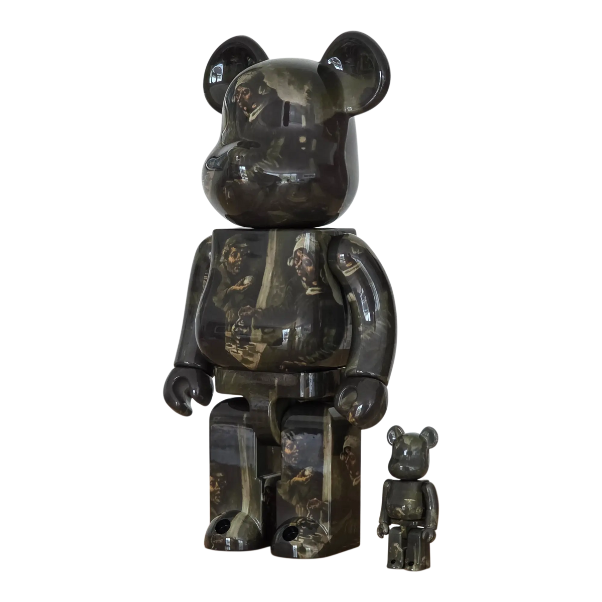 Bearbrick Vincent van Gogh "The Potato Eaters" [Van Gogh Museum] 100%+400% schräg