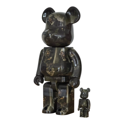 Bearbrick Vincent van Gogh "The Potato Eaters" [Van Gogh Museum] 100%+400% schräg