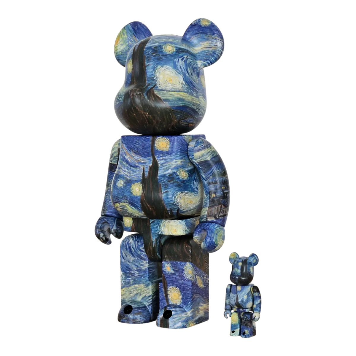 Bearbrick Vincent van Gogh "The Starry Night" [MoMA] 100%+400% schräg
