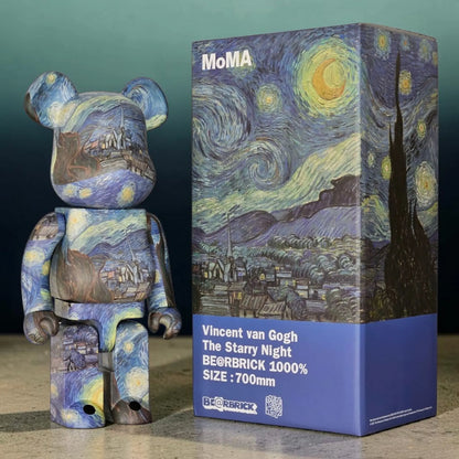 Bearbrick Vincent van Gogh "The Starry Night" [MoMA] 1000% mit Verpackung