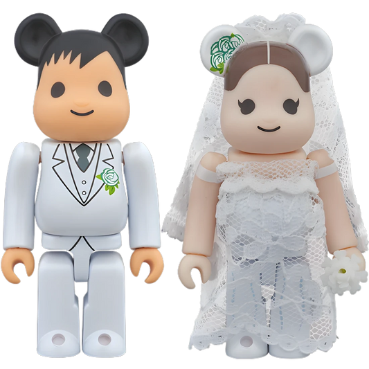 Bearbrick Wedding #2 2er-Set 100% Herstellerbild 1