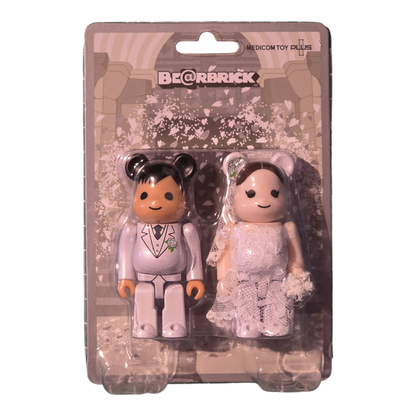 Bearbrick Wedding #2 2er-Set 100% Verpackungsvorderseite