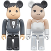 Bearbrick Wedding 2er-Set 100% Herstellerbild 1