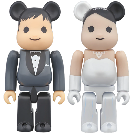Bearbrick Wedding 2er-Set 100% Herstellerbild 1
