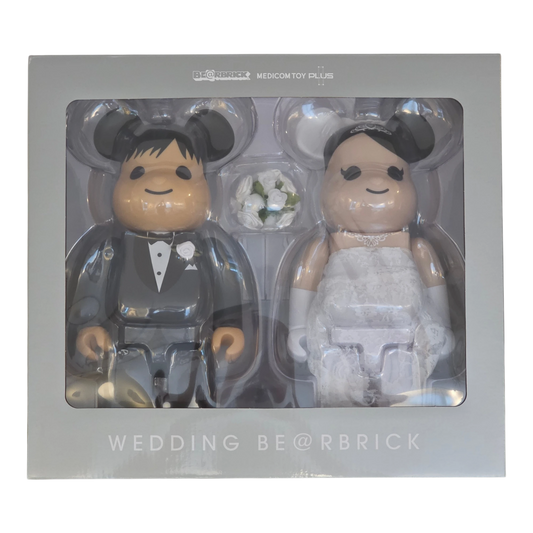 Bearbrick Wedding 2er-Set 400% in der Verpackung