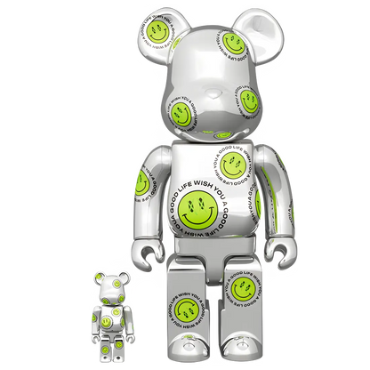Bearbrick Wish You a Good Life NICKTHEREAL 100%+400% Herstellerbild 1