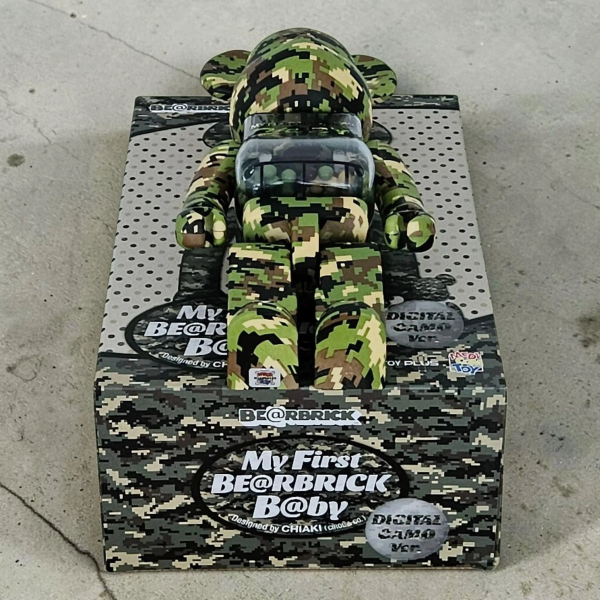 My First Bearbrick B@by Digital Camo Version 100%+400% Echtheitsmerkmale
