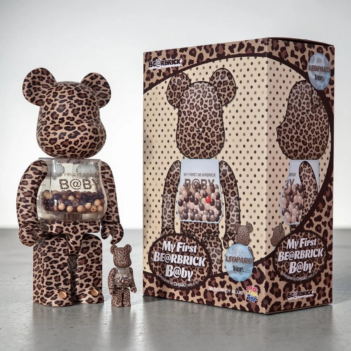MY FIRST BE@RBRICK B@BY Leopard Version 100%+400%
