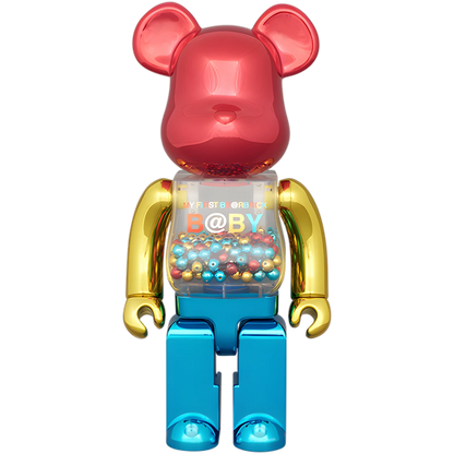 My First Bearbrick B@by MCT Color Chrome Version 100%+400% Herstellerbild 3