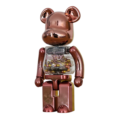 My First Bearbrick Baby Pink & Gold Version 200% schräg